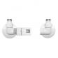 Kriss Corner Rum ventils�t m/rumtermostat - Venstre - Hvid
