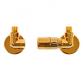 Kriss Corner Rum Plus ventils�t m/rumtermostat - H�jre - Messing/guld