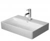 Duravit DuraSquare Compact 60 bowlevask op til vg - Med 1 hanehul - Uden overlb