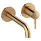 Damixa Iris h�ndvaskarmatur til indbygning m/Koldstart - 180 mm - B�rstet bronze