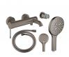 Grohe Essence New komplet badekararmatur m/SmartActive - Brstet hard graphite