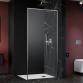 Str�mberg Walk-in 305 fast brusev�g 80 cm - H�jre - Klar glas/steel