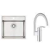 Lavabo Nexus 60 kkkenvask m/Grohe Eurosmart New kkkenarmatur