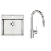 Lavabo Nexus 60 kkkenvask m/kkkenarmatur - Steel