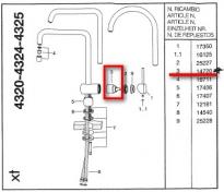 Casse reservedel - Kartusche til Casse Newform XT armatur