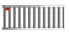 ACO spalterist til Self/Hexaline i galvaniseret stl - 1,5 t - 500 mm