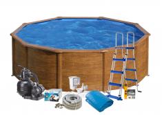 Swim & Fun Pool Basic 120 460 cm Brun