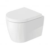 Duravit ME by Starck Compact v�gh�ngt toilet inkl. s�de og DuraShield