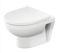 Duravit No.1 Compact Rimless vghngt toilet inkl. toiletsde m/softclose og Wondergliss