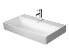 Duravit DuraSquare 80 hndvask t/vg eller mbel - Uden overlb - 1 hanehul - Wondergliss