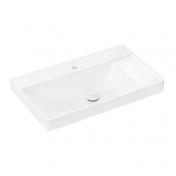 hansgrohe Xelu Q 80 asymmetrisk h�ndvask t/v�g - 1 hanehul - Uden overl�b - SmartClean
