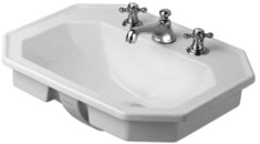 Duravit 1930 58 hndvask t/nedfldning - 1/3 hanehuller