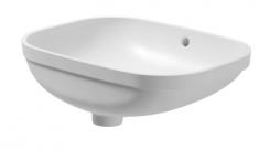 Duravit D-code 56 hndvask t/underlimning - Uden hanehul - Med overlb