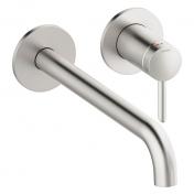 Damixa Iris h�ndvaskarmatur til indbygning m/Koldstart - 250 mm - Steel