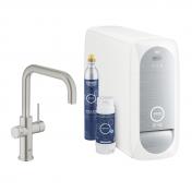 Grohe Blue Home kkkenbatteri m/U-tud - Supersteel