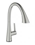 Grohe Zedra Touch køkkenarmatur m/udtræksbruser - Supersteel