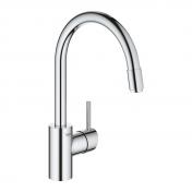 Grohe NEW Concetto kkkenarmatur m/udtrk og C-tud - Krom