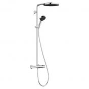 hansgrohe Pulsify S Puro 260 Showerpipe 1jet m/EcoSmart, EcoStat Fine og 3jet hndbruser - Krom