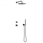 Damixa Iris DS 1 brusesystem til indbygning - B�rstet grafitgr�