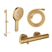Grohe Rainshower SmartActive komplet brusesystem m/termostat - 600 mm - Børstet cool sunrise