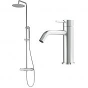 Lavabo Argo & Mira RS komplet pakke til badevrelset - Rustfrit stl