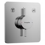 hansgrohe DuoTurn Q indbygningsarmatur m/2 udtag - Krom