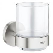 Grohe Essentials glas inkl. holder - Steel