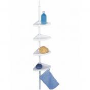 Wenko brusehylde t/hj�rne - 4 hylder - Hvid