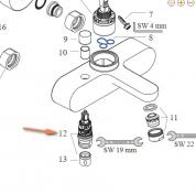 Hansgrohe omskifter komplet