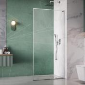 Str�mberg Walk-in 305 fast brusev�g 70 cm - H�jre - Klar glas/krom