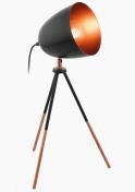 Eglo Chester bordlampe - Sort/kobber