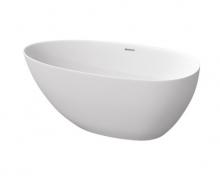 Strmberg Fermo oval fritstende badekar 1700x850 mm - Mat hvid