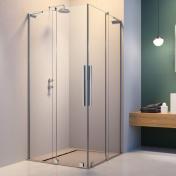 Str�mberg Faro 42 bruseniche m/skyded�re 76x76 - Klar glas/krom
