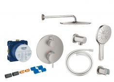 Grohe Atrio Rainshower 310 komplet brusesystem til indbygning m/SmartActive hndbrus - Steel