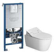 Duravit Me by Starck rimless komplet pakke inkl. SensoWash Slim bidetsde og Grohe SLX cisterne