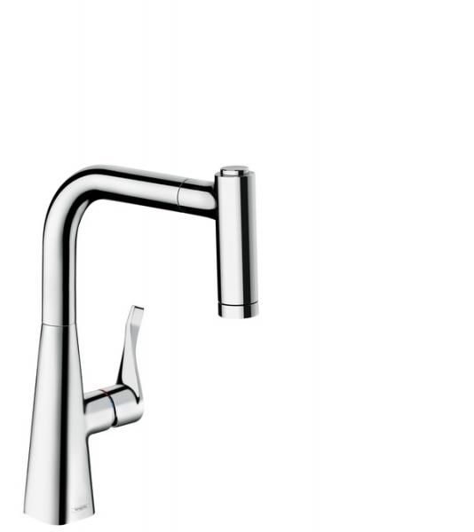 Hansgrohe Metris M71 220 køkkenarmatur m/udtræksbruser - Krom