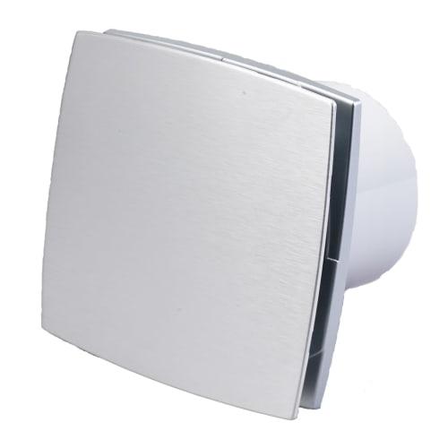 Duka EL 700Q TH Ventilator med fugtstyring & timer Ø100 mm, Børstet stål Duka EL 700Q TH Ventilator med fugtstyring & timer Ø100 mm, Børstet stål