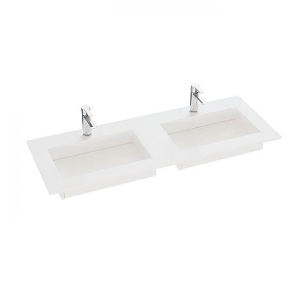 Dansani Angular dobbelt håndvask efter mål 220-240 cm - Blanco Zeus