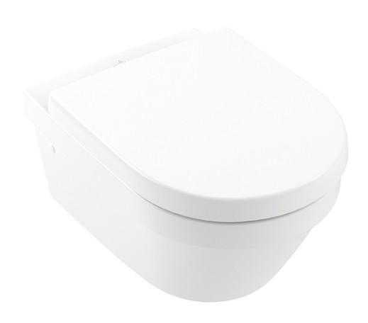 V&B Architectura væghængt toilet m/direct flush, AntiBac og C+