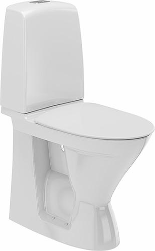 Ifö Spira gulvtoilet 6261 m/Rimfree og Ifö Clean - Høj model