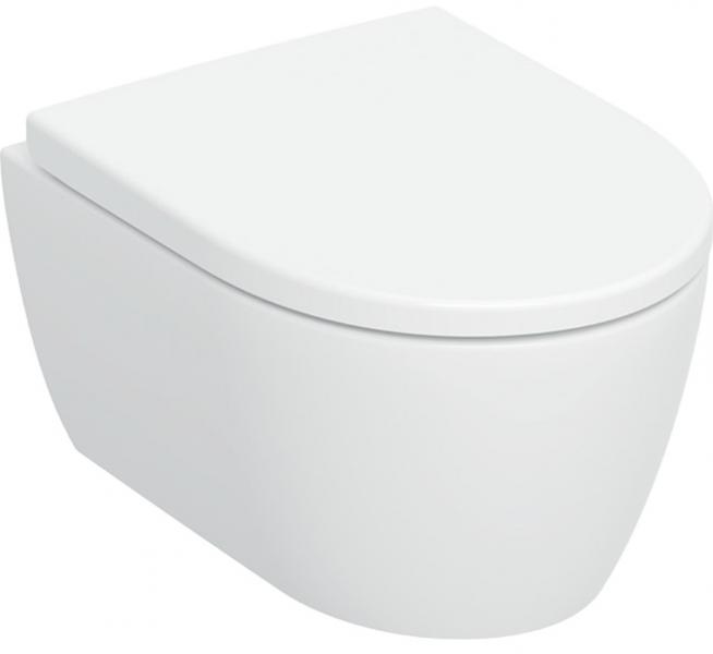 Geberit iCon kompakt væghængt toilet m/TurboFlush, toiletsæde og Keratect Geberit iCon kompakt væghængt toilet m/TurboFlush, toiletsæde og Keratect