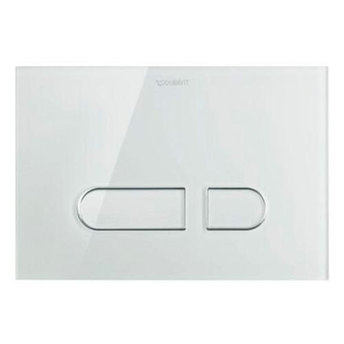 Duravit DyraSystem A1 betjeningsplade - Glas/hvid