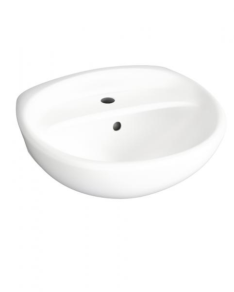 Gustavsberg Estetic 50 håndvask t/væg - Hvid mat - 1 hanehul - Ceramic+ Gustavsberg Estetic 50 håndvask t/væg - Hvid mat - 1 hanehul - Ceramic+
