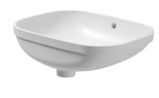 Duravit D-code vask på 560 mm til underlimning