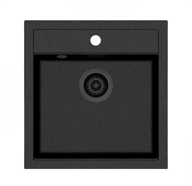 Lavabo Jupiter 50 kompositvask - Antracit-sort/sort Lavabo Jupiter 50 kompositvask - Antracit-sort/sort