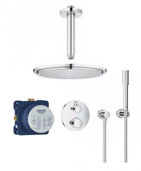 Grohe NEW Rainshower 310 komplet brusesystem til indbygning - Loft