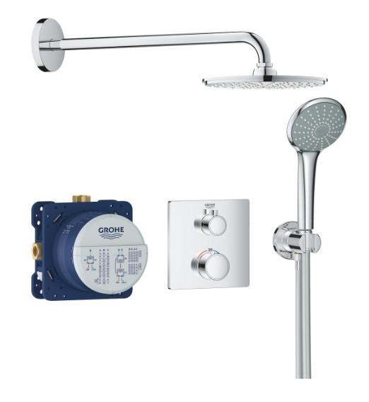 Grohe Cosmopolitan Rainshower 210 komplet brusesystem til indbygning