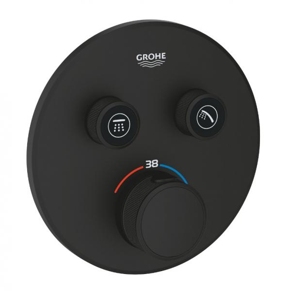 Grohe Grohtherm SmartControl termostat t/indbygning - Mat sort