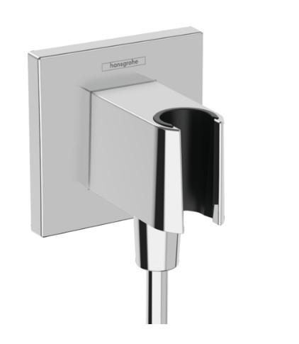 Hansgrohe FixFit E slangeudtag med bruserholder - Krom