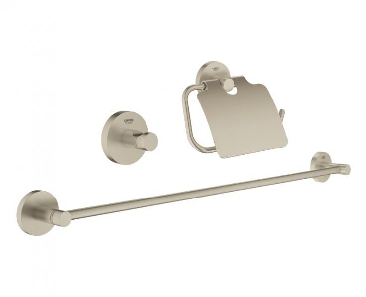 Grohe Essentials tilbeh&oslash;rss&aelig;t 3 i 1 - B&oslash;rstet nikkel